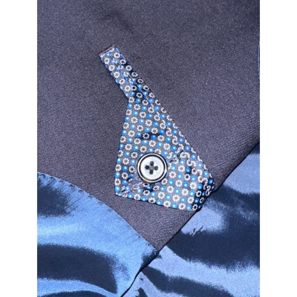 Lauren Ralph Lauren Blazer Men 40 L‎ Blue Wool Blend Sport Coat Single Breasted